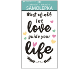 Naklejki na ścianę z napisem Love, life 60 x 32 cm
