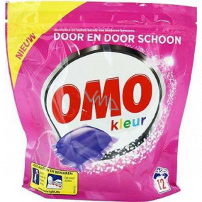 Omo Color Liquid Caps gelové kapsle na praní barevného prádla 12 dávek 315 g