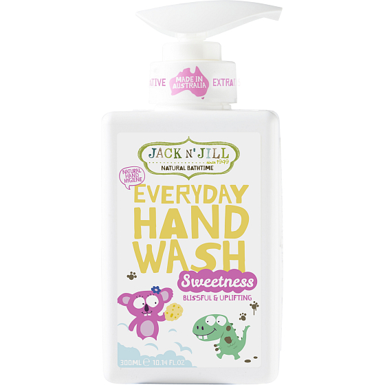 Jack N Jill BIO Sweetness Sladkost tekuté mýdlo na ruce pro děti dávkovač 300 ml