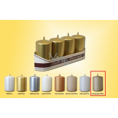 Metalowa świeca w kształcie walca 40 x 70 mm 4 sztuki