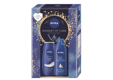 Nivea Moment of Care Creme Care żel pod prysznic 250 ml + Nivea Rich Nourishing mleczko do ciała 250 ml, zestaw kosmetyczny