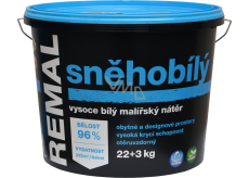 REMAL Sněhobílý vysoce bílá barva na zeď, 22+3 kg