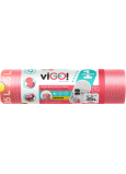 viGO! Premium pytle na odpad zatahovací, parfémované, 26 µ, 54 × 62 cm, 35 l, 15 ks