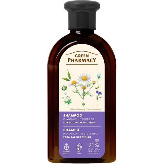 Green Pharmacy szampon do włosów farbowanych z rumiankiem 350 ml