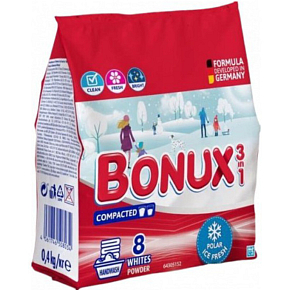 Bonux proszek do prania White Polar Ice Fresh, 400 g, 8 dawek