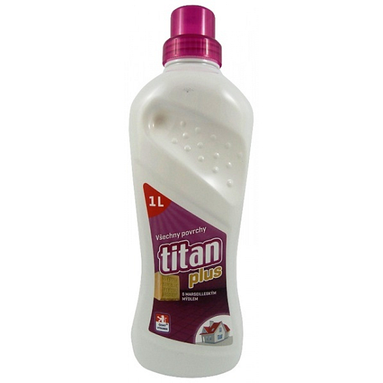 Titan Plus Universal s Marseilleským mýdlem a vůní exotických dřevin Koncentrovaný univerzální mycí a čisticí přípravek 1 l