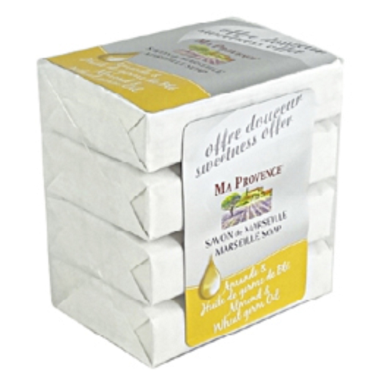 Ma Provence Bio Mandlový olej toaletní mýdlo 4x75g