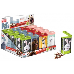 Tajný život mazlíčků Čokoládové křupínky červená krabička 30 g