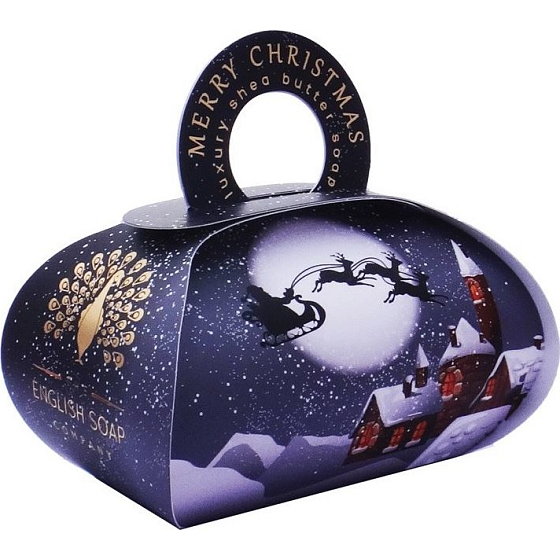 English Soap Veselé Vánoce Zimní přírodní parfémované mýdlo s bambuckým máslem 260 g
