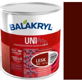 Balakryl Uni Lesk 0245 Ciemny brąz uniwersalna farba na metal i drewno 700 g