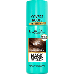 L'Oréal Magic Retouch Cold Brown na zakrywanie siwych włosów 75 ml