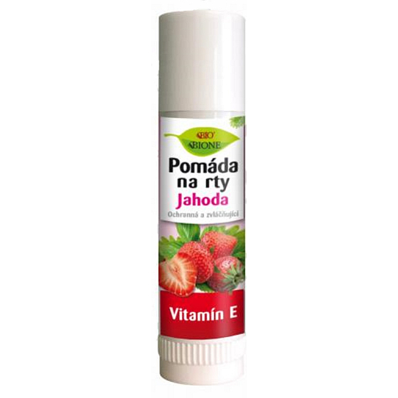 Bione Cosmetics Jahoda pomáda na rty 17 ml
