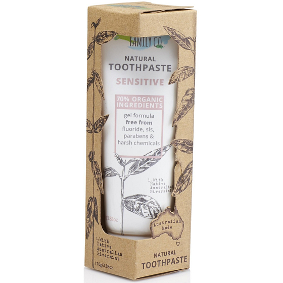 The Natural Family Co. Sensitive Bio přírodní zubní pasta pro citlivé zuby 110 g