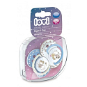 Lovi Night & Day Šidítko silikonové dynamické modré pro děti 0-3 měsíců 2 kusy