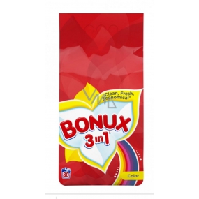Bonux Color 3v1 prací prášek na barevné prádlo 80 dávek 6 kg