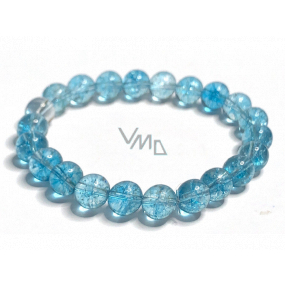 Bransoletka Topaz elastyczna naturalny kamień, kuleczka 8 mm / 16 - 17 cm, kamień mądrości Bransoletka Topaz elastyczna naturalny kamień, kuleczka 8 mm / 16 - 17 cm, kamień mądrości