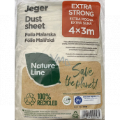 Jeger Folia ochronna przed farbą, brudem i wilgocią Extra Strong 4 x 3 m