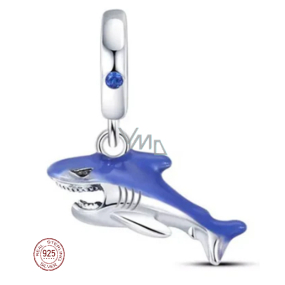 Charm Srebrny 925 Rekin, zawieszka na bransoletkę zwierzę