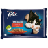 Felix Fantastic Multipack wołowina i kurczak w sosie, karma kompletna dla dorosłych kotów 4 x 85 g