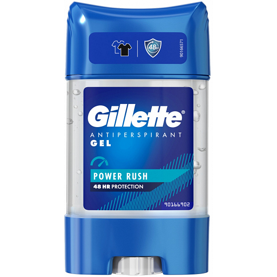 Gillette Power Rush żel antyperspiracyjny dezodorant w sztyfcie dla mężczyzn 70 ml