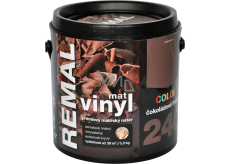 REMAL Vinyl Color mat omyvatelná barva na zeď, 240 čokoládově hnědá, 3,2 kg