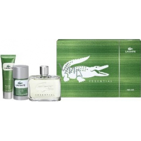 Lacoste Essential toaletní voda 125 ml + sprchový gel 50 ml + deodorant stick 75 ml, dárková sada