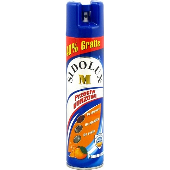 Sidolux M na nábytek Pomeranč Hypoalergení Antistatický sprej proti prachu s vůní 350 ml