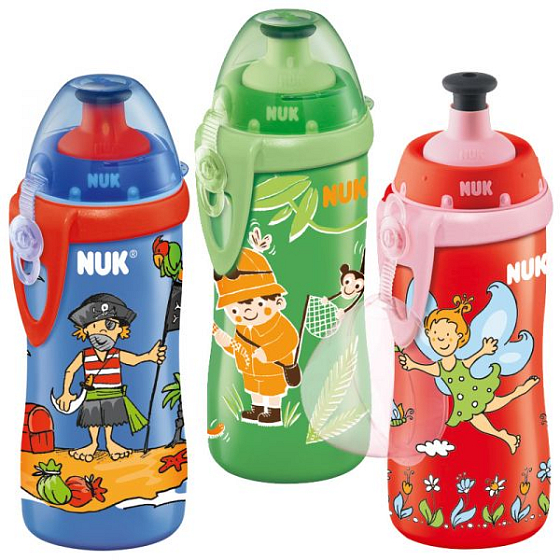 Nuk Junior Cup láhev plastová od 36 měsíců, různé barvy a vzory 300 ml