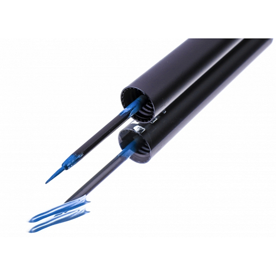 HairPlus FacEvolution Odżywcze szybkoschnące płynne eyeliner z ekstraktem z rzęs Niebieski 1,5 ml