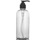 Przezroczysta butelka plastikowa z dozownikiem 200 ml