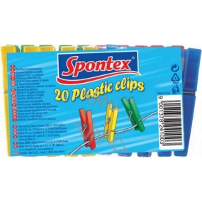 Spontex Plastic Kolíčky na prádlo plastové 20 kusů Spontex Plastic Kolíčky na prádlo plastové 20 kusů