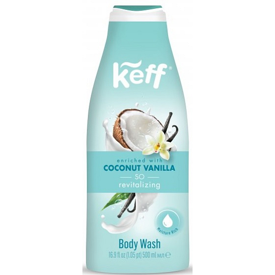 Keff Vanilka & Kokos mycí krém na tělo 500 ml