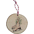 Bohemia Gifts Ručně vyráběná vánoční ozdoba dřevěná Zimní brusle 6 cm