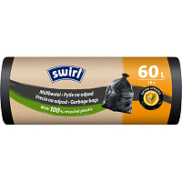 Swirl worki na śmieci 60 l, 62 × 66 cm, 26 µ, 10 sztuk