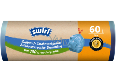 Swirl worki na śmieci 60 l, 62 × 66 cm, 26 µ, 10 sztuk