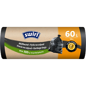 Swirl worki na śmieci 60 l, 62 × 66 cm, 26 µ, 10 sztuk