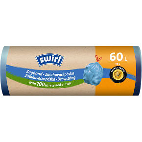 Swirl worki na śmieci 60 l, 62 × 66 cm, 26 µ, 10 sztuk