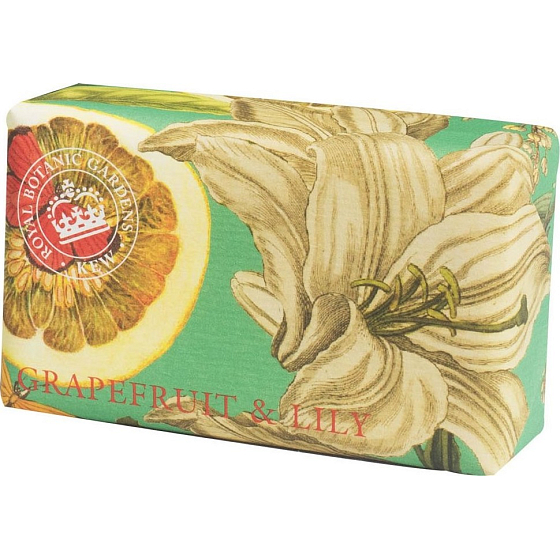 English Soap Grapefruit & Lily - Grejpfrut i lilia naturalnie perfumowane mydło toaletowe z masłem shea 240 g