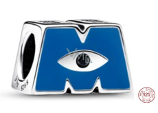 Charm Srebrna 925 Disney Przypinki s.r.o. (Pixar), Logo M, koralik na bransoletkę film