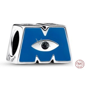 Charm Srebrna 925 Disney Przypinki s.r.o. (Pixar), Logo M, koralik na bransoletkę film