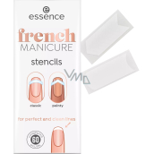 Essence French Manicure szablony na paznokcie do francuskiej manikiury 60 sztuk