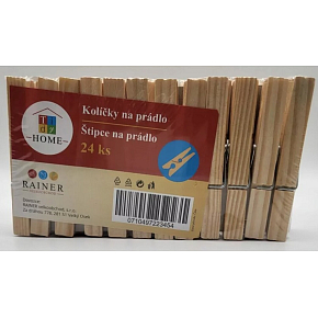 Tidy Home drewniane klamerki do bielizny 24 sztuk Tidy Home drewniane klamerki do bielizny 24 sztuk