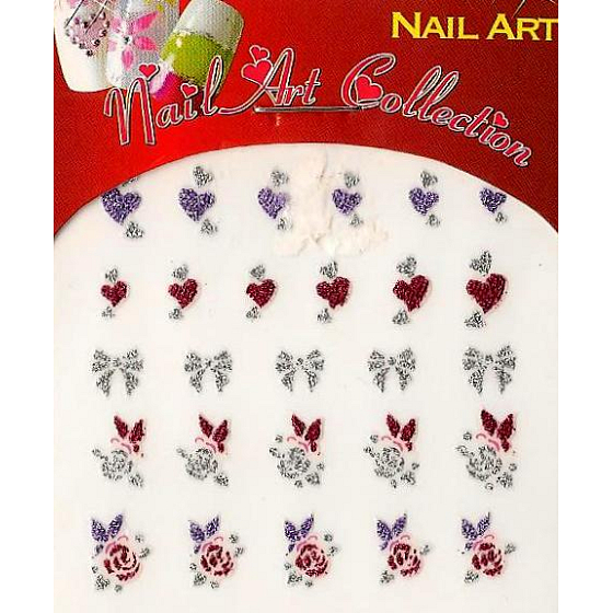 Absolute Cosmetics Nail Art samolepicí nálepky na nehty GNS 36 1 aršík
