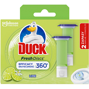 Duck WC blok Fresh Discs Limetka, 2× 36 ml