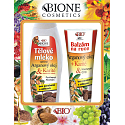 Bione Cosmetics Arganový olej & Karité výživné tělové mléko 500 ml + balzám ruce 205 ml, kosmetická sada