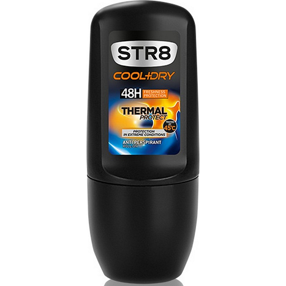 Str8 Cool + Dry Thermal Protect 48h kuličkový antiperspirant deodorant roll-on pro muže 50 ml