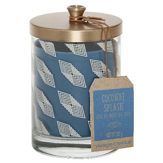 Yankee Candle Coconut Splash - Kokosové osvěžení vonná svíčka Wanderlust Tumbler 198 g