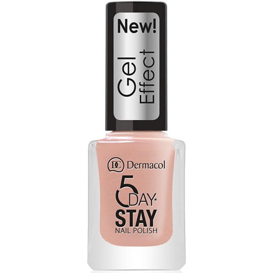 Dermacol 5 Day Stay Gel Effect dlouhotrvající lak na nehty s gelovým efektem 27 Parisien Chic 12 ml