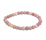 Rodonit elastyczny bransoletka naturalny kamień, kulka 6 mm / 16 - 17 cm, kamień przebaczenia