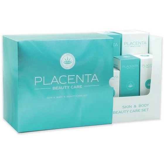 Regina Placenta Oczyszczające mleczko 200 ml + tonik do twarzy 200 ml + krem dzienny 50 ml + krem nocny 50 ml + serum rewitalizujące 30 ml + krem do rąk 60 ml, zestaw kosmetyczny